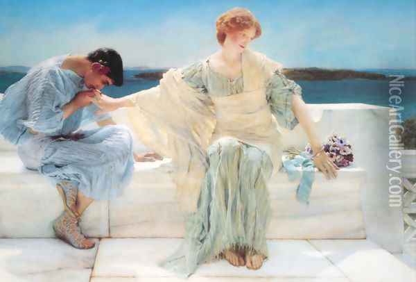 Ask Me No More, 1906 Oil Painting - Sir Lawrence Alma-Tadema