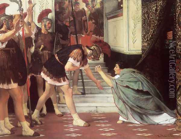 Proclaiming Claudius Emperor Oil Painting - Sir Lawrence Alma-Tadema