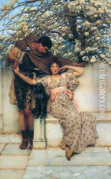 Promise Of Spring 1890 Oil Painting - Sir Lawrence Alma-Tadema