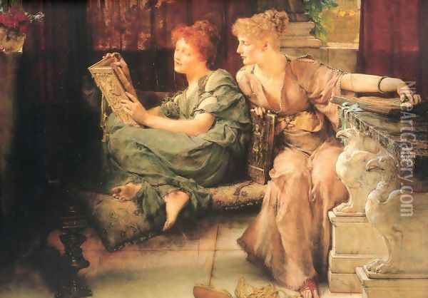 Comparisons Oil Painting - Sir Lawrence Alma-Tadema
