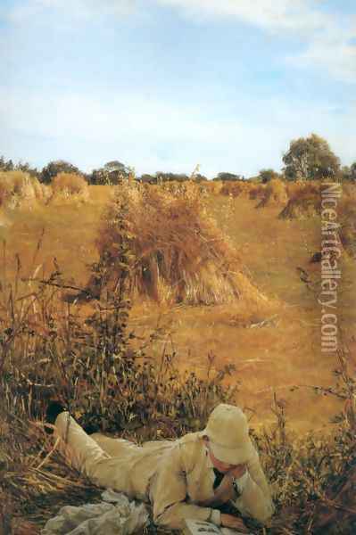 Ninety Four In The Shade 1876 Oil Painting - Sir Lawrence Alma-Tadema