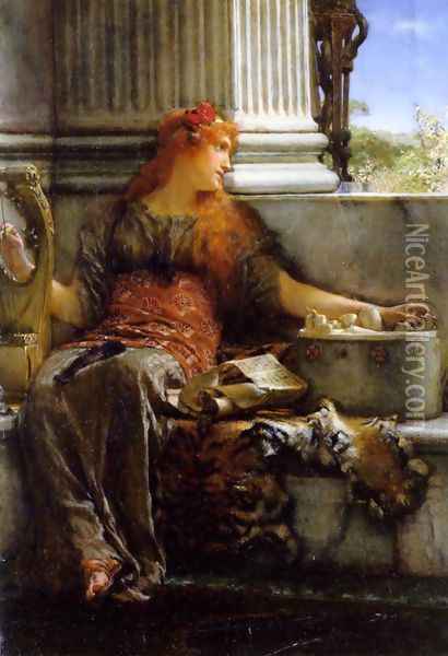 Poetry Oil Painting - Sir Lawrence Alma-Tadema