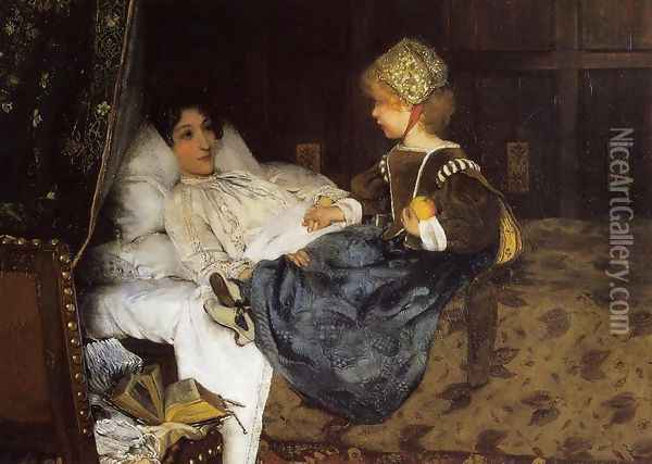 Always Welcome Oil Painting - Sir Lawrence Alma-Tadema