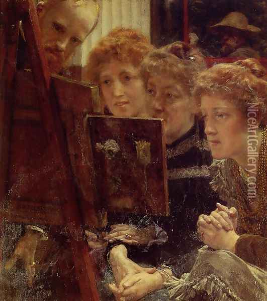 The Family Group Oil Painting - Sir Lawrence Alma-Tadema