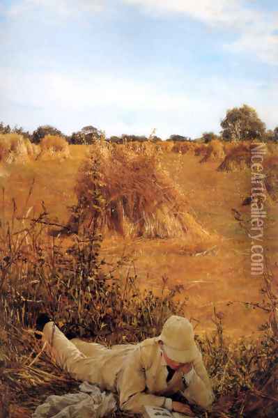 Ninety-Four Degrees in the Shade Oil Painting - Sir Lawrence Alma-Tadema