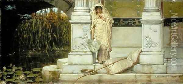 Roman Fisher Girl 1873 Oil Painting - Sir Lawrence Alma-Tadema