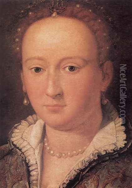 Portrait Of A Woman Oil Painting - Alessandro Allori