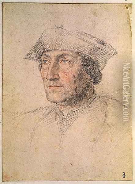 Portrait presumed to be Louis of Breze (d. 1531) Count of Maulevrier, c. 1521 Oil Painting - Anonymous Artist