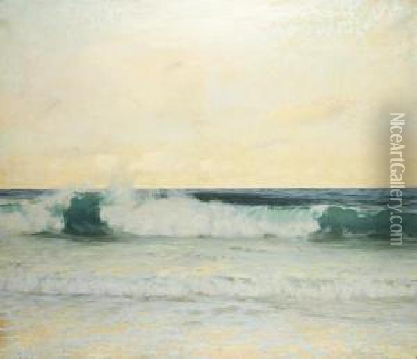 Breaking Wave Oil Painting - Adrian Scott Stokes