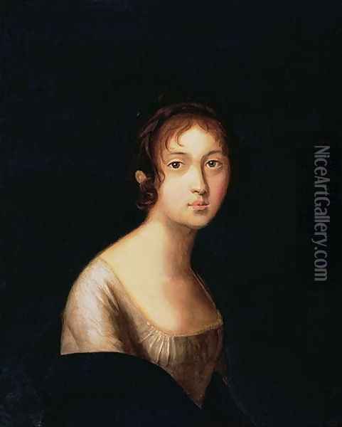 Portrait of Natalia Goncharova, 1820s Oil Painting - Anonymous Artist
