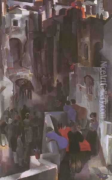 Terzene, 1929 Oil Painting - Vilmos Aba-Novak