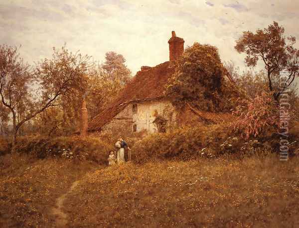 Cottage at Pinner Oil Painting - Helen Mary Elizabeth Allingham