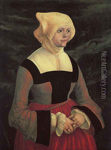 Portrait of a Lady Oil Painting - Albrecht Altdorfer