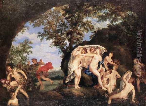 Diana and Actaeon Oil Painting - Francesco Albani