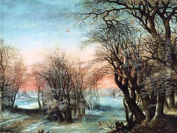 Winter Landscape Oil Painting - Denys Van Alsloot