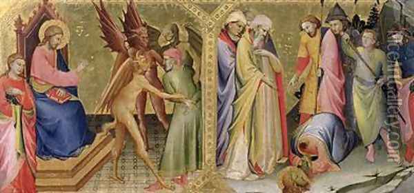 St James and Hermogenes and The Martyrdom of St James Oil Painting - Fra Angelico (Guido di Pietro)