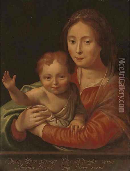 The Virgin and Child 2 Oil Painting - Hans Von Aachen