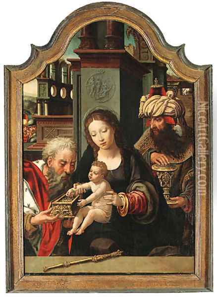 The Adoration of the Magi Oil Painting - Pieter Coecke Van Aelst