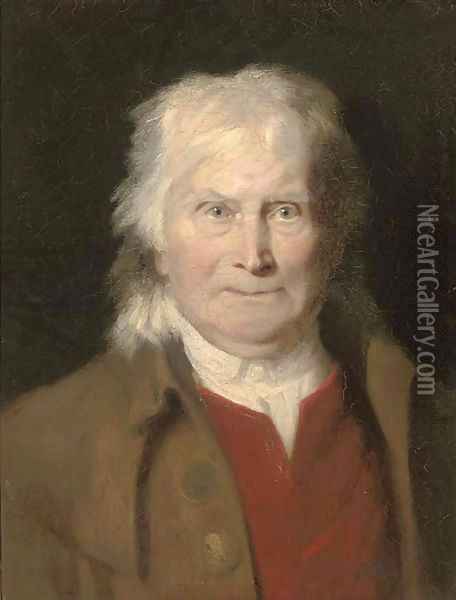 Portrait of an elderly man Oil Painting - Jacques Laurent Agasse