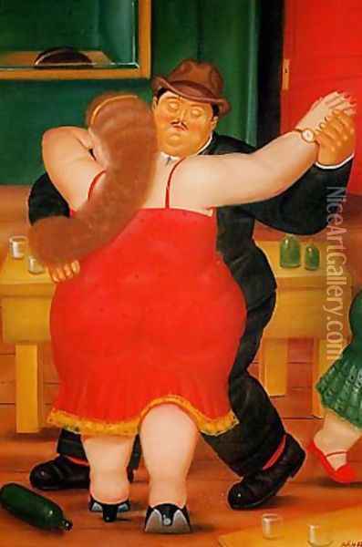 Dancers Oil Painting - Fernando Botero