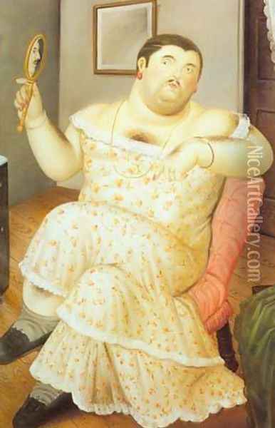 Melancholia 1989 Oil Painting - Fernando Botero