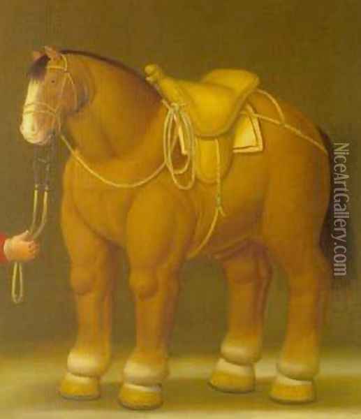 Horse 1992 Oil Painting - Fernando Botero