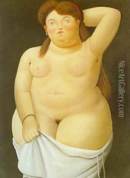 Nude 1989 Oil Painting - Fernando Botero