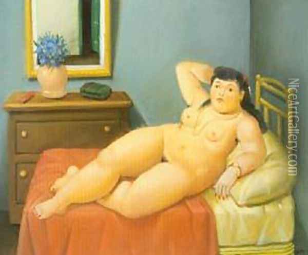 Woman 1999 Oil Painting - Fernando Botero