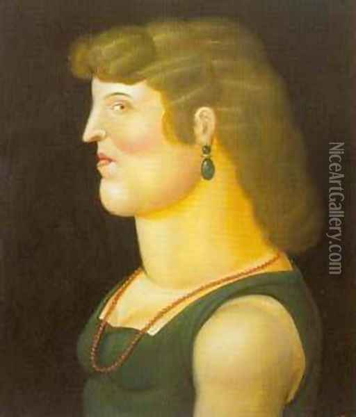 Woman 1995 Oil Painting - Fernando Botero