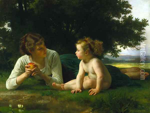 Temptation 1880 Oil Painting - William-Adolphe Bouguereau