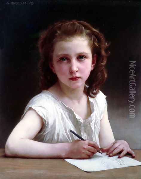 Une vocation (A calling) 2 Oil Painting - William-Adolphe Bouguereau