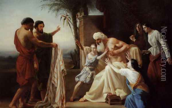 Jacob Recieving the Tunic of His Son Oil Painting - William-Adolphe Bouguereau