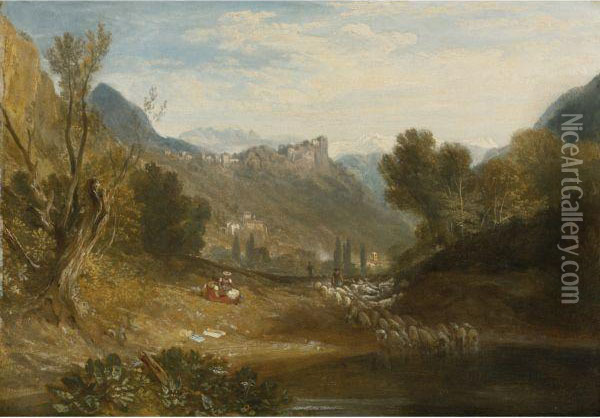 Mountain Landscape, Bonneville, Savoy Oil Painting - Joseph Mallord William Turner