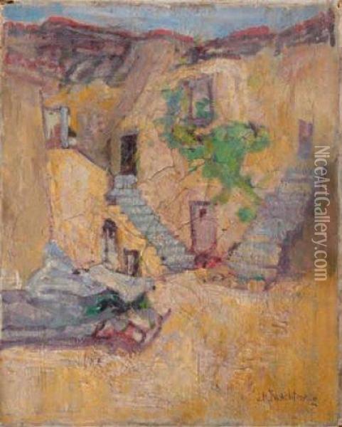 Le Village Oil Painting - John Henry Twachtman