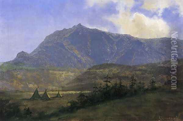Indian Encampment Oil Painting - Albert Bierstadt