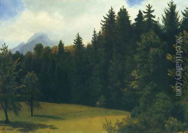 Mountain Resort Oil Painting - Albert Bierstadt