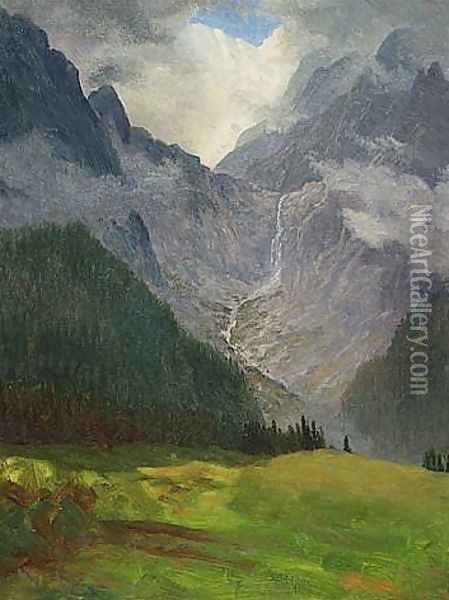 Storm in the Rocky Mountains Oil Painting - Albert Bierstadt