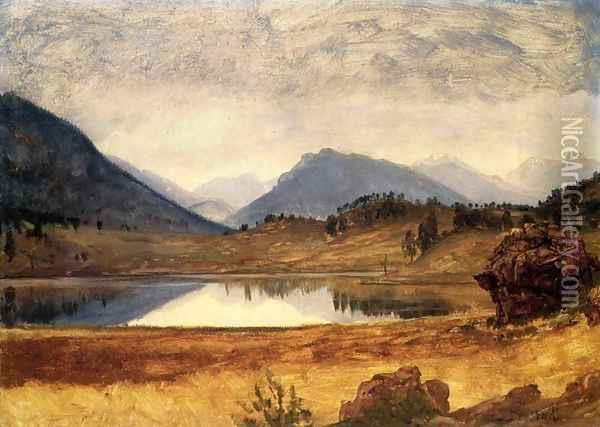 Wind River Country II Oil Painting - Albert Bierstadt