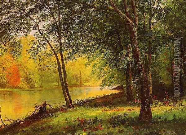 Merced River, California Oil Painting - Albert Bierstadt