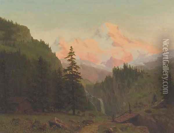 Landscape 2 Oil Painting - Albert Bierstadt