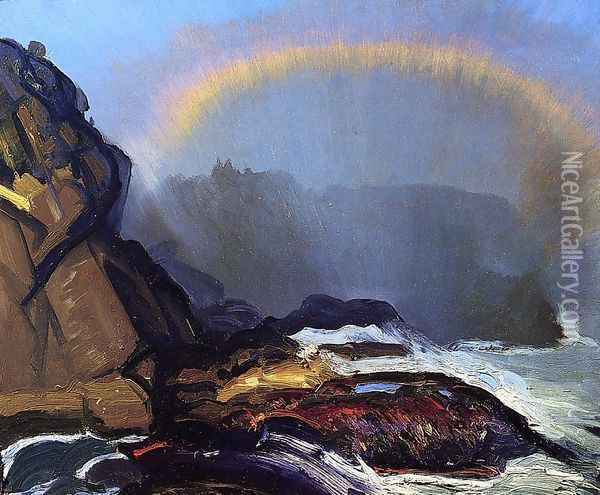 Fog Rainbow Oil Painting - George Wesley Bellows