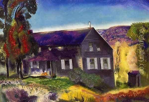 Black House Oil Painting - George Wesley Bellows