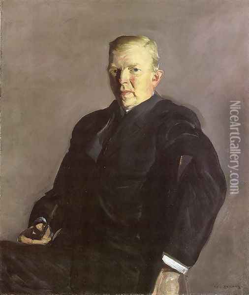 Portrait Of Professor Joseph Russell Taylor Oil Painting - George Wesley Bellows