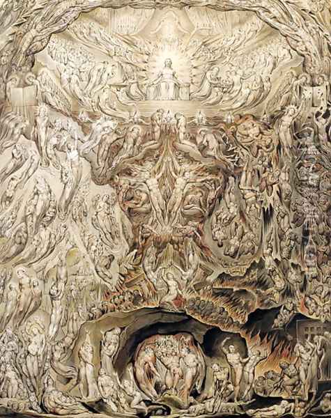 Last Judgement 1808 Oil Painting - William Blake