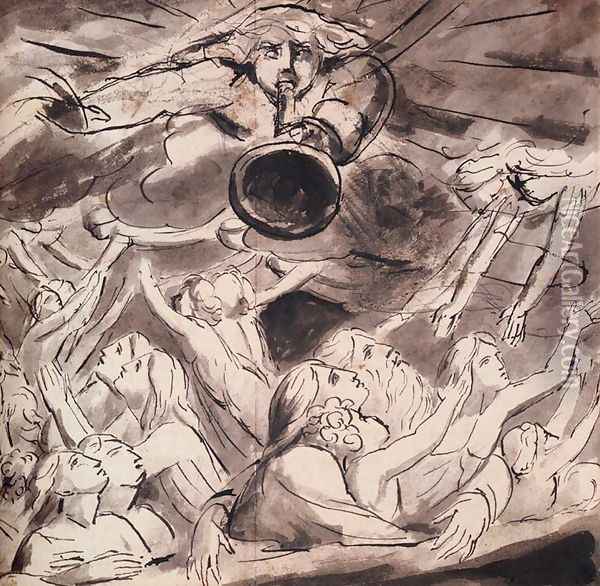 The Resurrection Oil Painting - William Blake