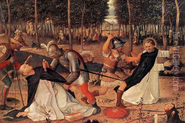 The Murder of St Peter the Martyr 1509 Oil Painting - Giovanni Bellini