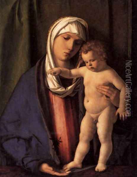 Virgin and Child Oil Painting - Giovanni Bellini