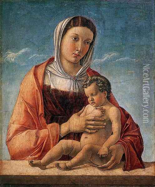 Madonna with the Child 1460-64 Oil Painting - Giovanni Bellini