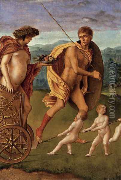 Four Allegories Perseverance and Fortune Oil Painting - Giovanni Bellini