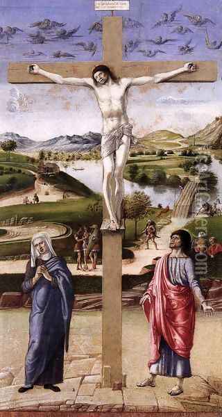 Crucifix Oil Painting - Giovanni Bellini